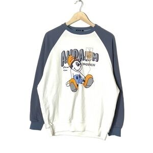 YM Studios Baseball style sweatshirt drunk‎ got graphic super oversized S RARE